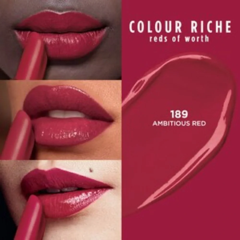 L'Oreal Paris Colour Riche Reds of Worth Satin Lipstick, 189 Ambitious Red - New
